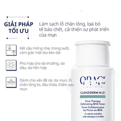 Nước Hoa Hồng Thu Nhỏ Lỗ Chân Lông Obagi Clenziderm M.D Pore Therapy Exfoliating BHA Toner 148ml