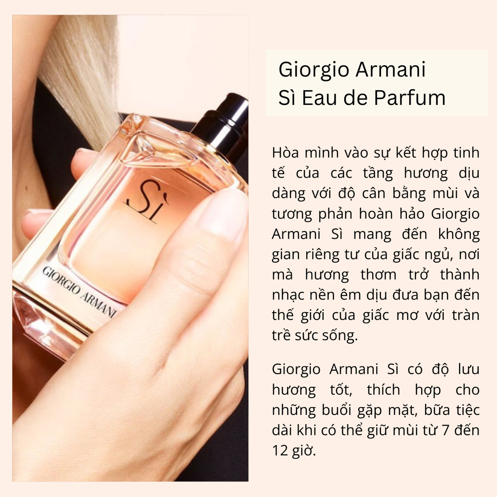 Nước Hoa Nữ Giorgio Armani Si EDP 10ml