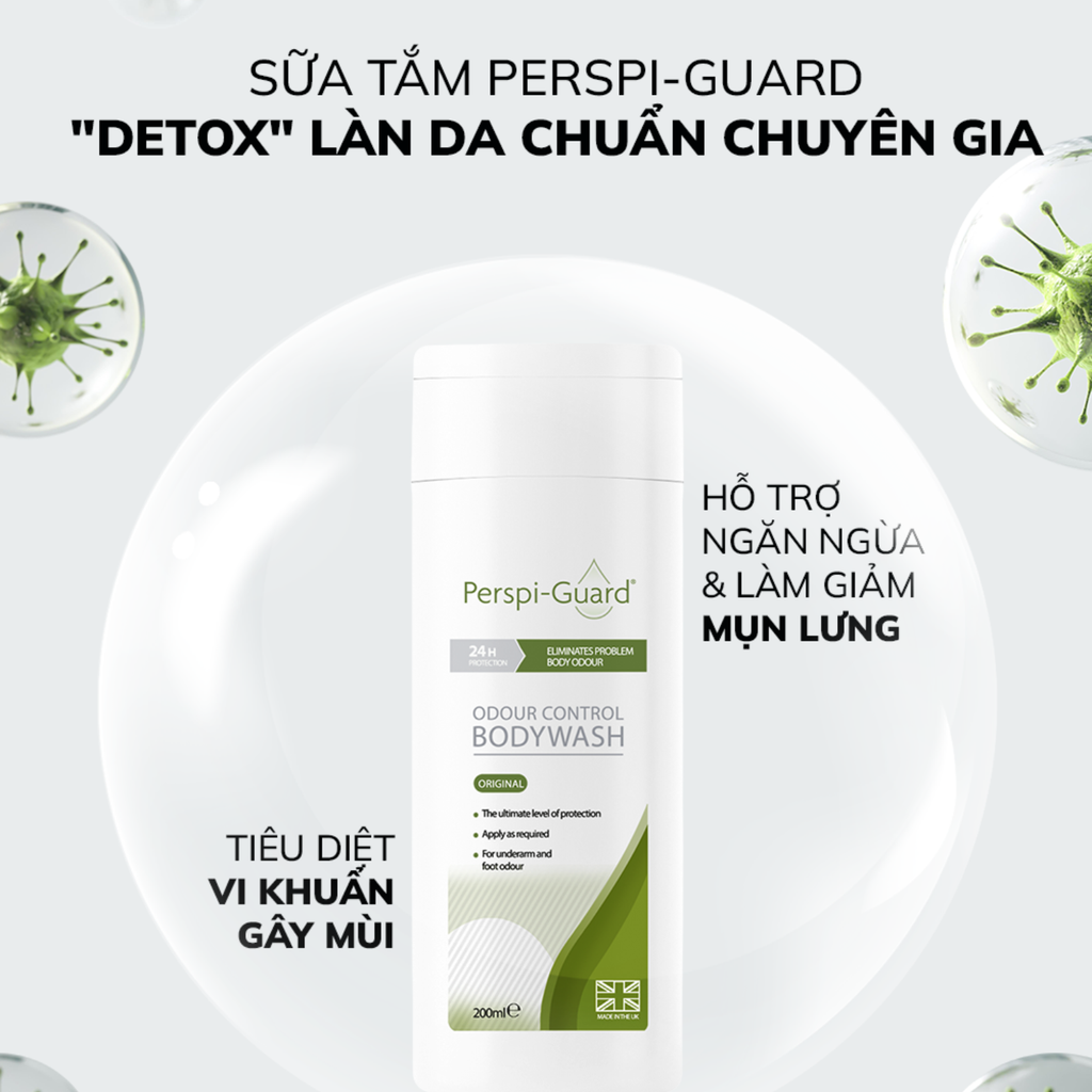 Sữa Tắm Ngăn Mùi Cơ Thể Perspi-Guard Odour Control Body Wash 200ml