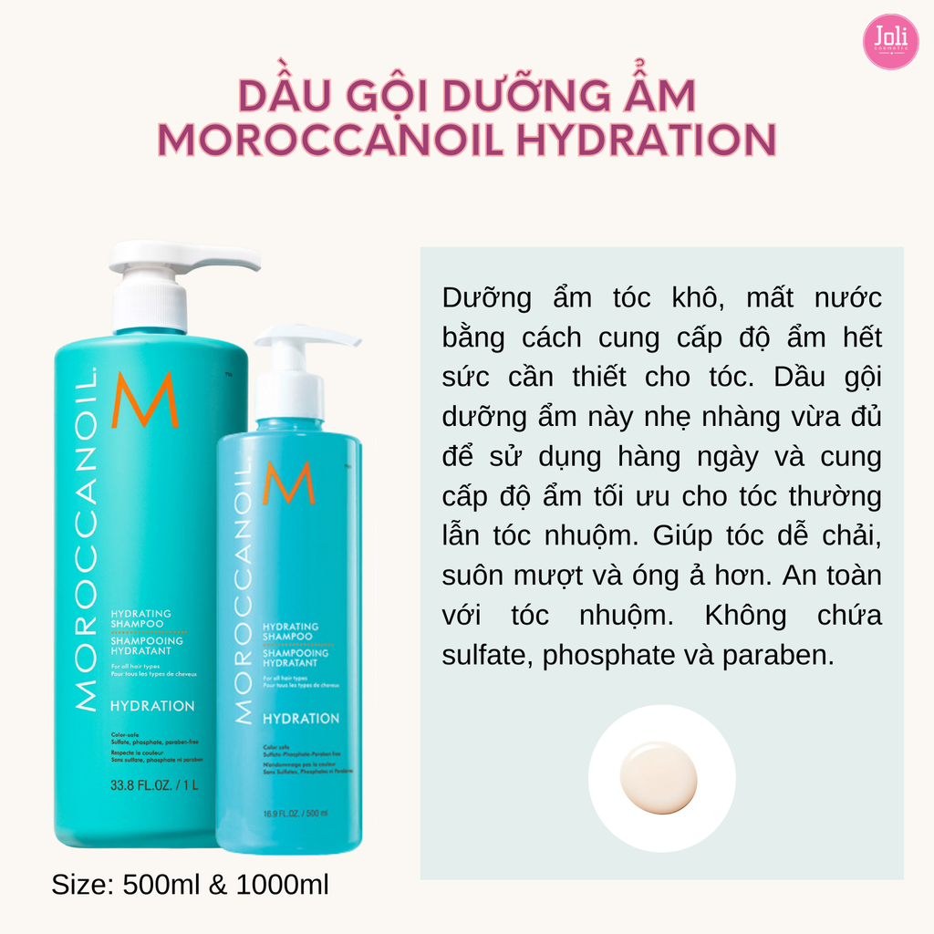 Dầu Gội Xả Dưỡng Ẩm Moroccanoil Hydration
