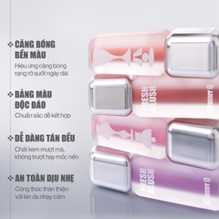 Má Hồng Kem Căng Bóng Glamrr Q Glow Lasting Fresh Blush 3.8g