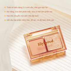 Bảng Phấn Mắt 2 Màu Lilybyred Little Bitty Moment Eyeshadow 1.6g