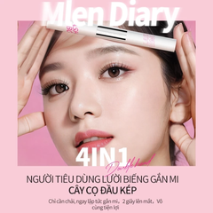 Mascara Keo Dán Mi 2 Đầu 4 Trong 1 Mlen Diary 8g
