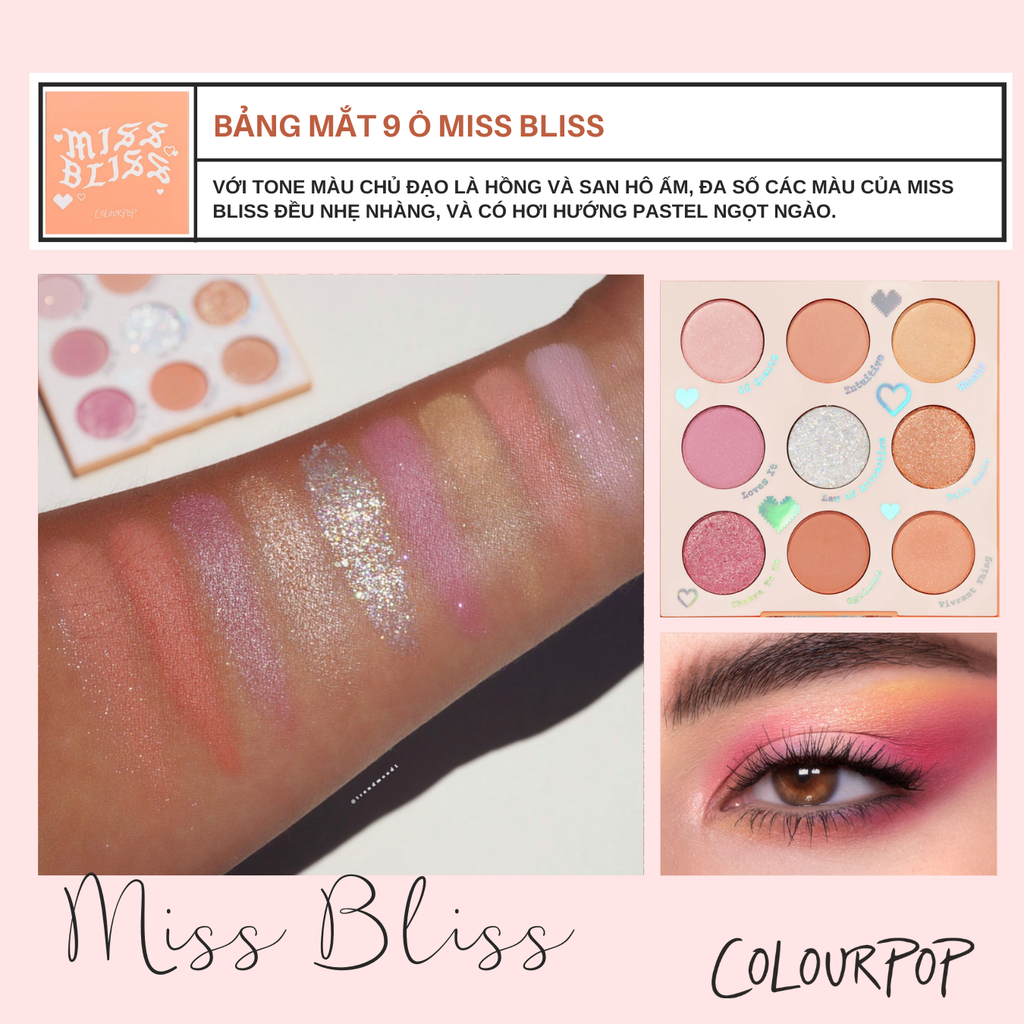 Bảng Phấn Mắt Colourpop Pressed Powder Palette 9 Màu
