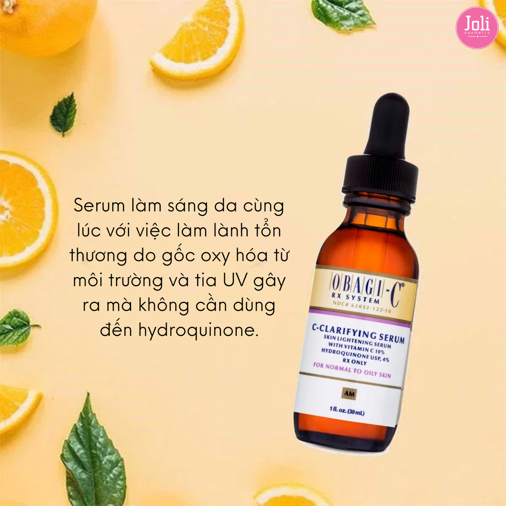 Serum Trắng Da Trị Thâm Nám Obagi C Rx C Clarifying For Normal To Oily Skin 30ml