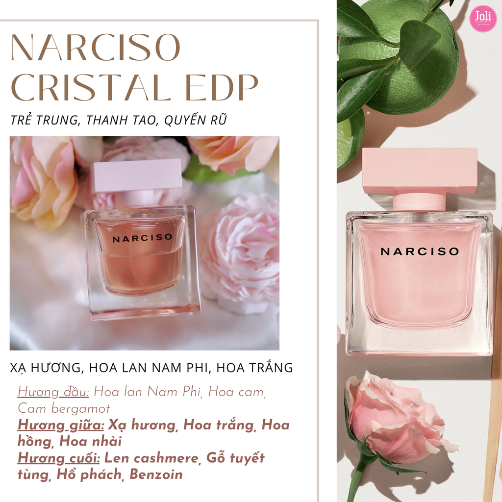 Set Nước Hoa Nữ Narciso Rodriguez Cristal EDP 50ml + Lotion 50ml