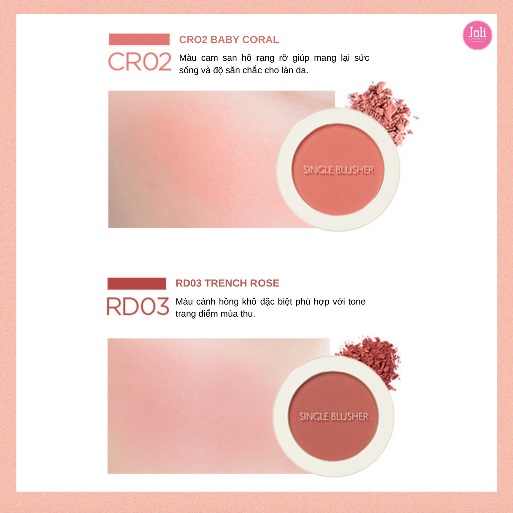 Phấn Má Hồng The Saem Saemmul Single Blusher