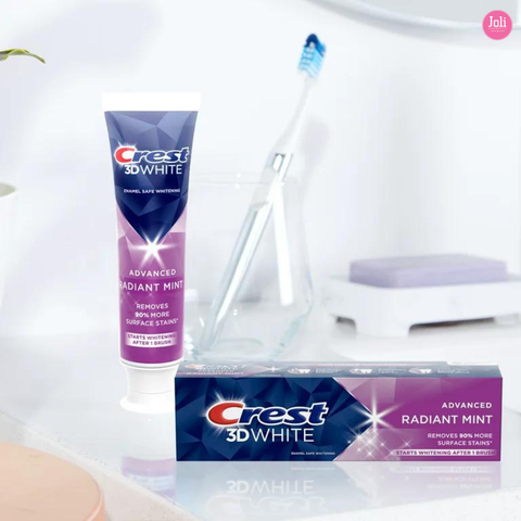 Kem Đánh Trắng Răng Crest 3D White Advanced Radiant Mint 107g