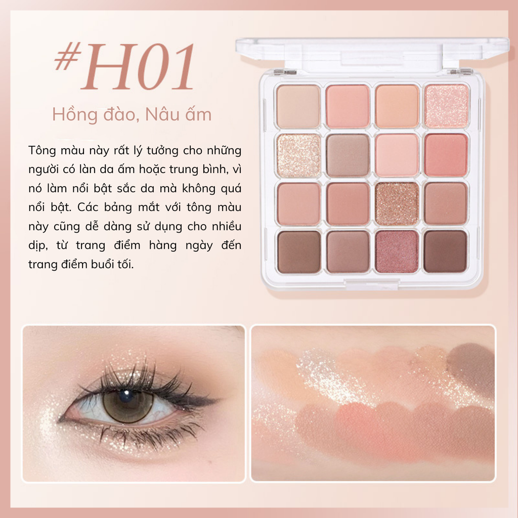Phấn Mắt 16 Ô Hold Live Sunset Magic Eyeshadow Tray