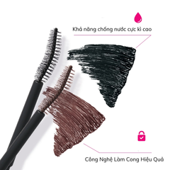 Mascara Dạng Màng Film Làm Dày Và Cong Mi Kissme Volume & Curl Mascara Advanced Film 6g