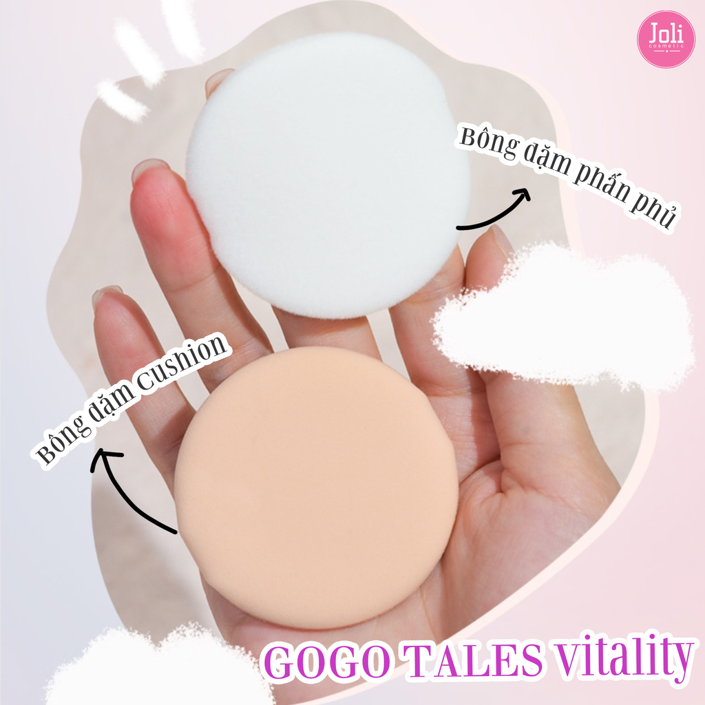 Cushion Phấn Phủ 2 in 1 Kết Hợp 2 Tầng GOGO TALES Vitality