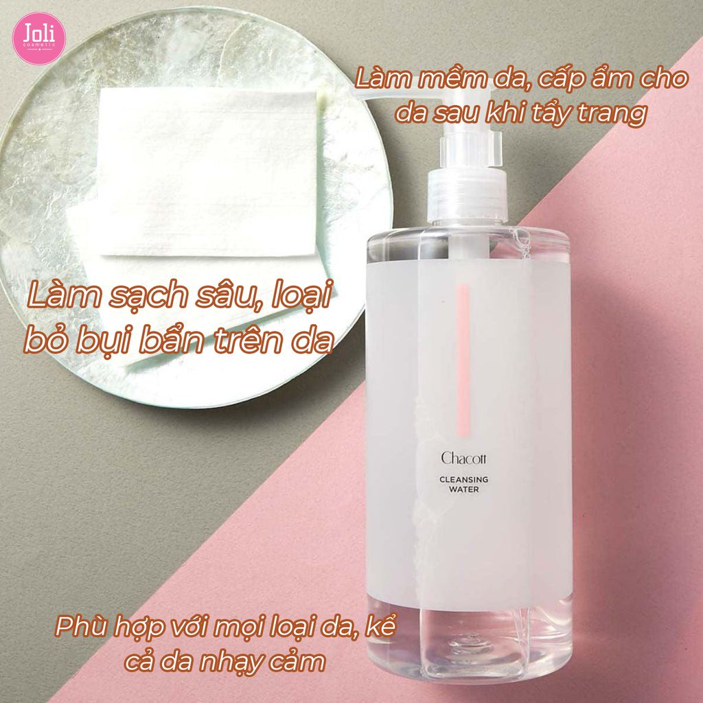 Nước Tẩy Trang Cho Da Nhạy Cảm Chacott For Professionals Cleansing Water 500ml