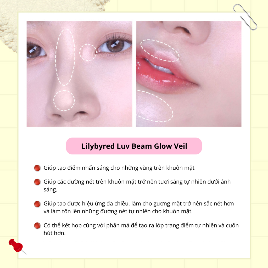 Phấn Bắt Sáng Lilybyred Luv Beam Glow Veil