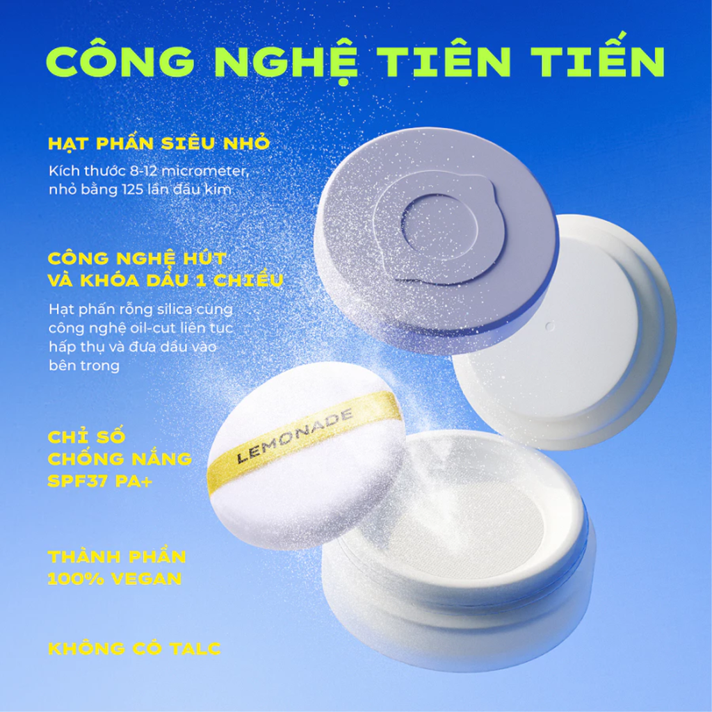 Phấn Phủ Dạng Bột Lemonade Supermatte No Makeup Loose Powder 9g