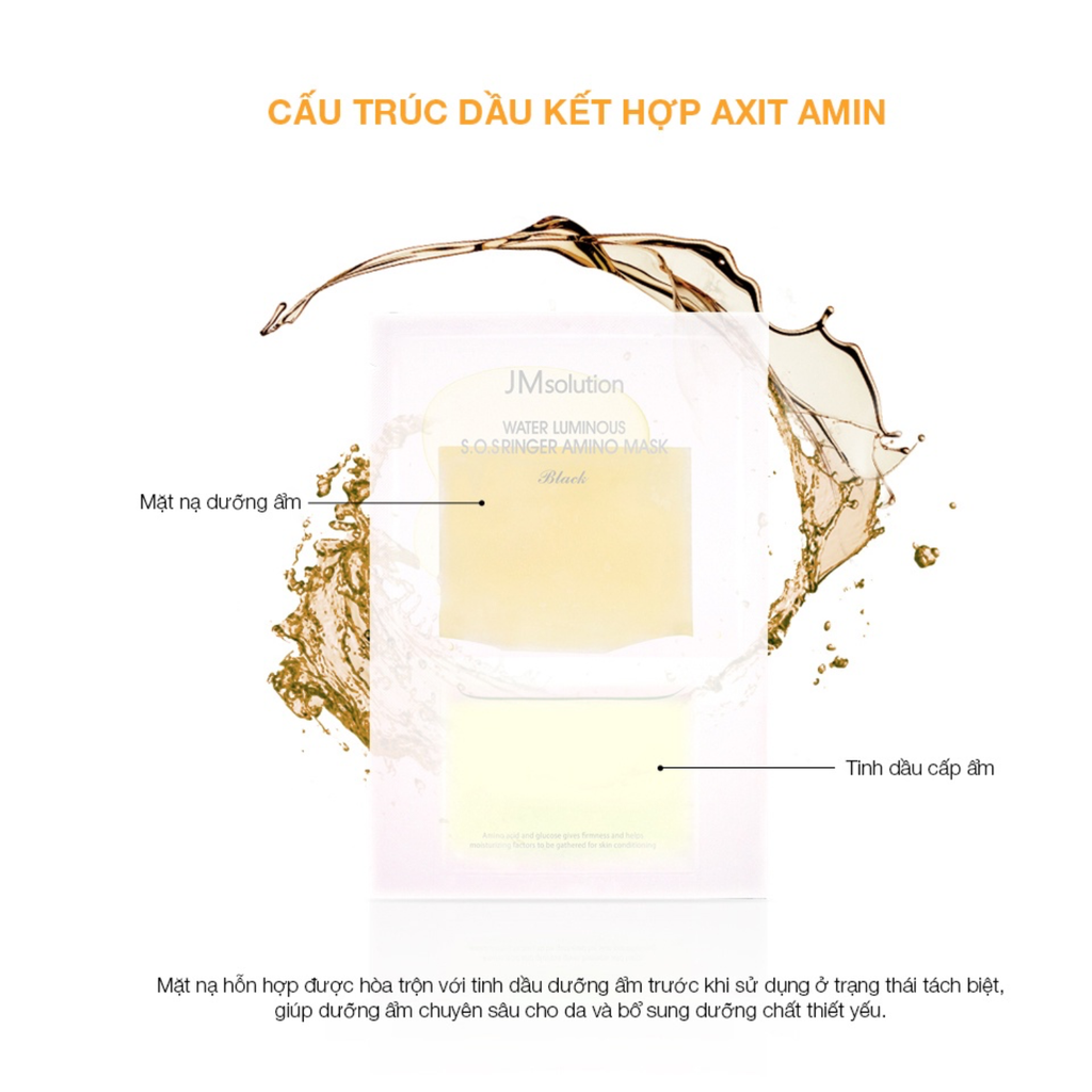 Mặt Nạ JMsolution Làm Dịu Da Water Luminous S.O.S Ringer Amino Mask