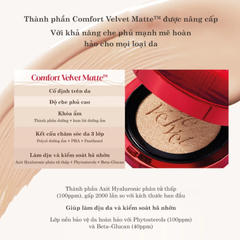 Phấn Nước Espoir Pro Tailor Be Velvet Cover Cushion New Class SPF34 PA++(Tặng kèm lõi)