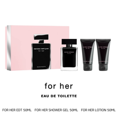 Set Nước Hoa Nữ Narciso Rodriguez For Her EDT (Nước hoa 50ml + Sữa tắm 50ml + Lotion 50ml)