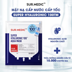 Mặt Nạ Cấp Ẩm Sur.Medic+ Super Hyaluronic 100 Aqua Mask 30g