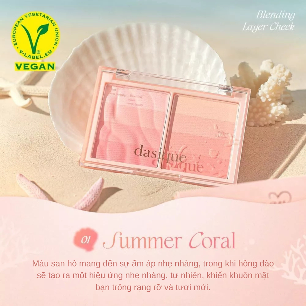 Phấn Má Hồng 2 Màu Dasique Blending Layer Cheek 11g