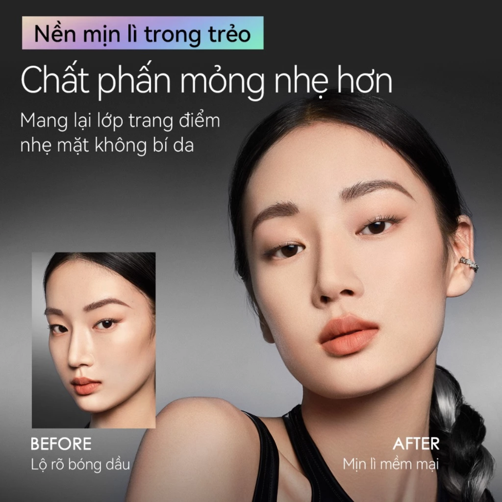 Phấn Phủ Dạng Nén Cho Da Khô Carslan Black Magnet Soft Mist Powder 8g (nắp đen)