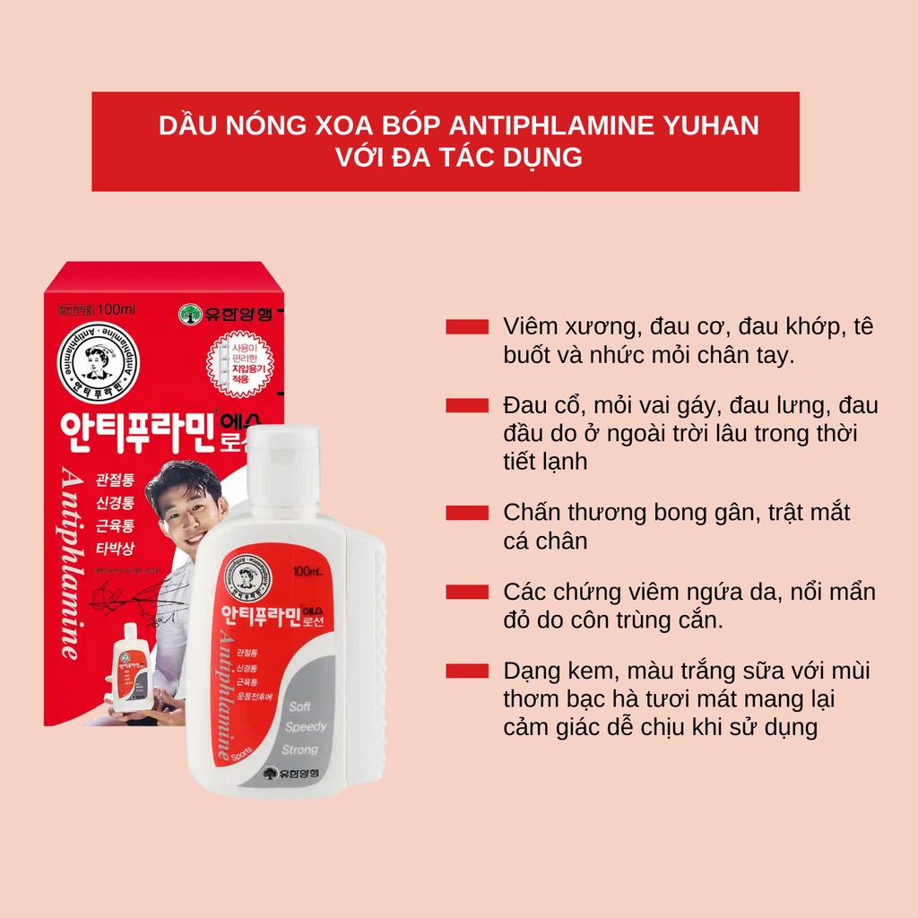 Dầu Nóng Xoa Bóp Antiphlamine Yuhan
