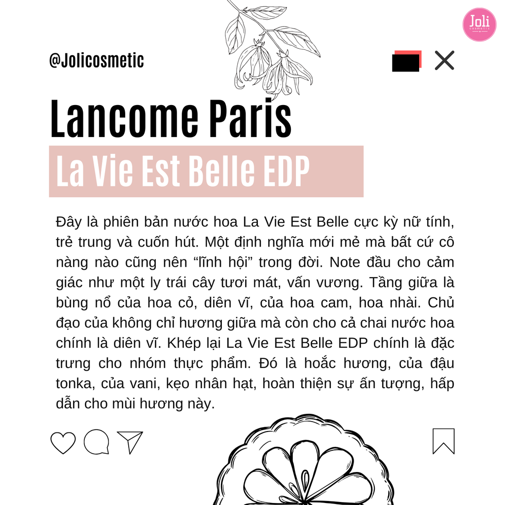 Nước Hoa Nữ Lancome Paris La Viae Est Belle L’Eau De Parfum 100ml