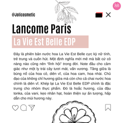 Nước Hoa Nữ Lancome Paris La Viae Est Belle L’Eau De Parfum 100ml