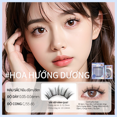 Lông Mi Giả Tách Sợi Hướng Dương Bản Trung Mlen Diary