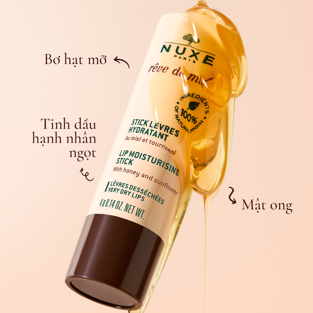 Son Dưỡng Môi Nuxe Reve De Miel Lip Moisturizing Stick 4g