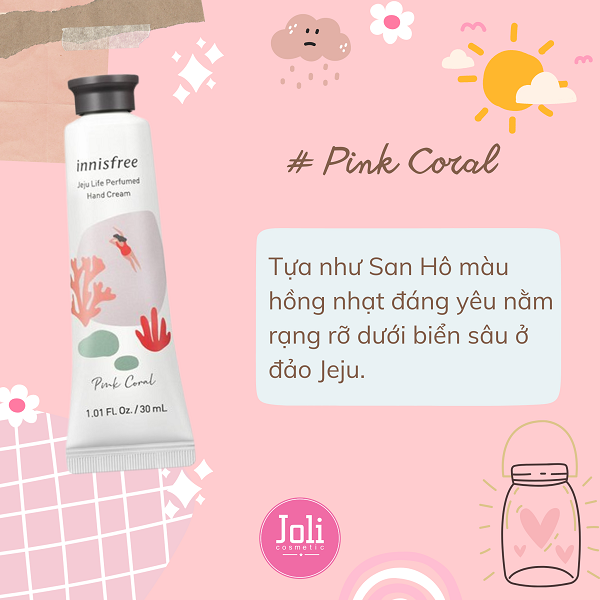 Kem Dưỡng Da Tay Hương Nước Hoa Innisfree Jeju Life Perfumed Hand Cream 30ml