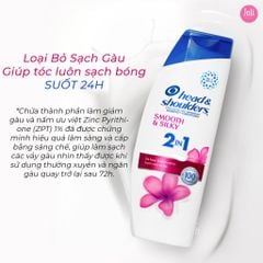 Dầu Gội & Xả Suôn Mềm Óng Mượt Head & Shoulders Smooth & Silky