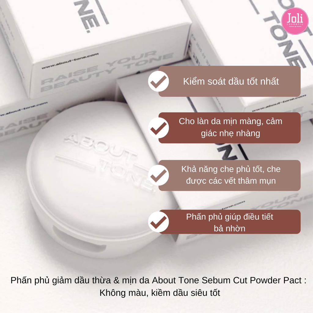 Phấn Phủ Kiềm Dầu Nâng Tone About Tone Raise Your Beauty Tone Fuzzy Sebum