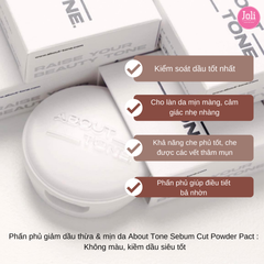 Phấn Phủ Kiềm Dầu Nâng Tone About Tone Raise Your Beauty Tone Fuzzy Sebum