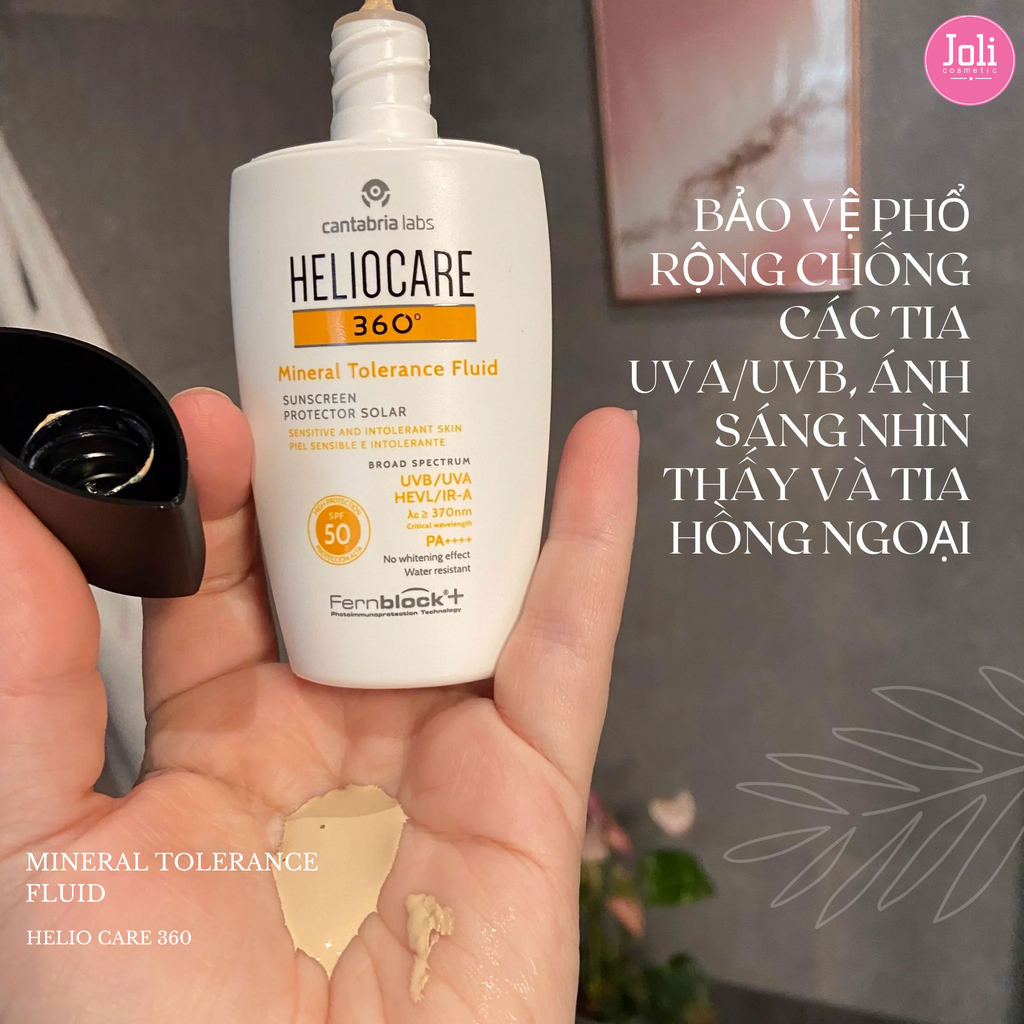 Kem Chống Nắng Heliocare 360° Mineral Tolerance Fluid SPF50 PA++++ 50ml