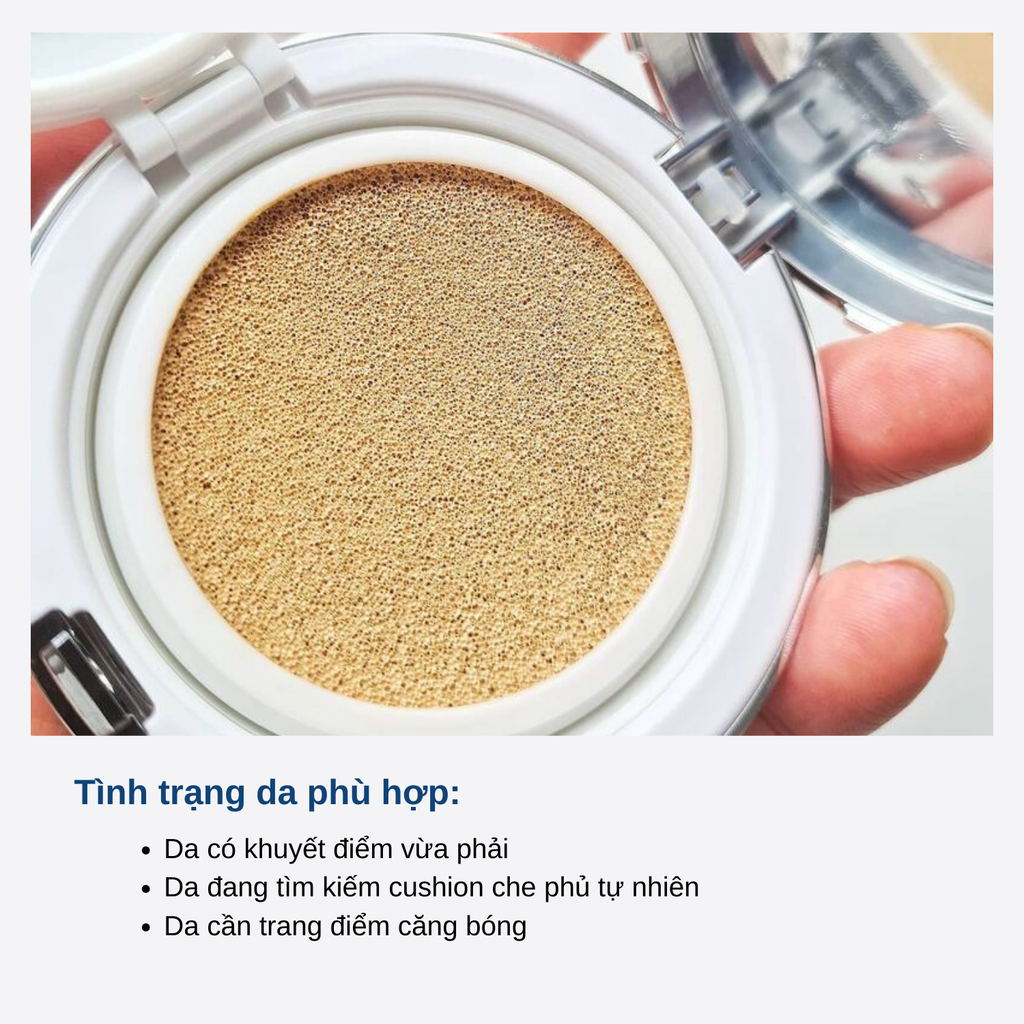 Set Phấn Nước Dưỡng Ẩm Klavuu Blue Pearlsation High Coverage Marine Collagen Aqua Cushion SPF50 PA+++(Tặng kèm lõi)