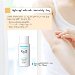Sữa Chống Nắng Curel Intensive Moisture Care UV Protection Milk SPF50+ PA+++ 60ml
