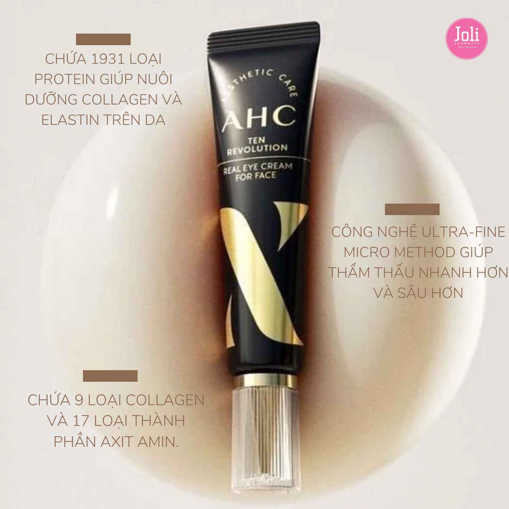 Kem Dưỡng Mắt Chống Lão Hóa AHC Ten Revolution Real Eye Cream For Face