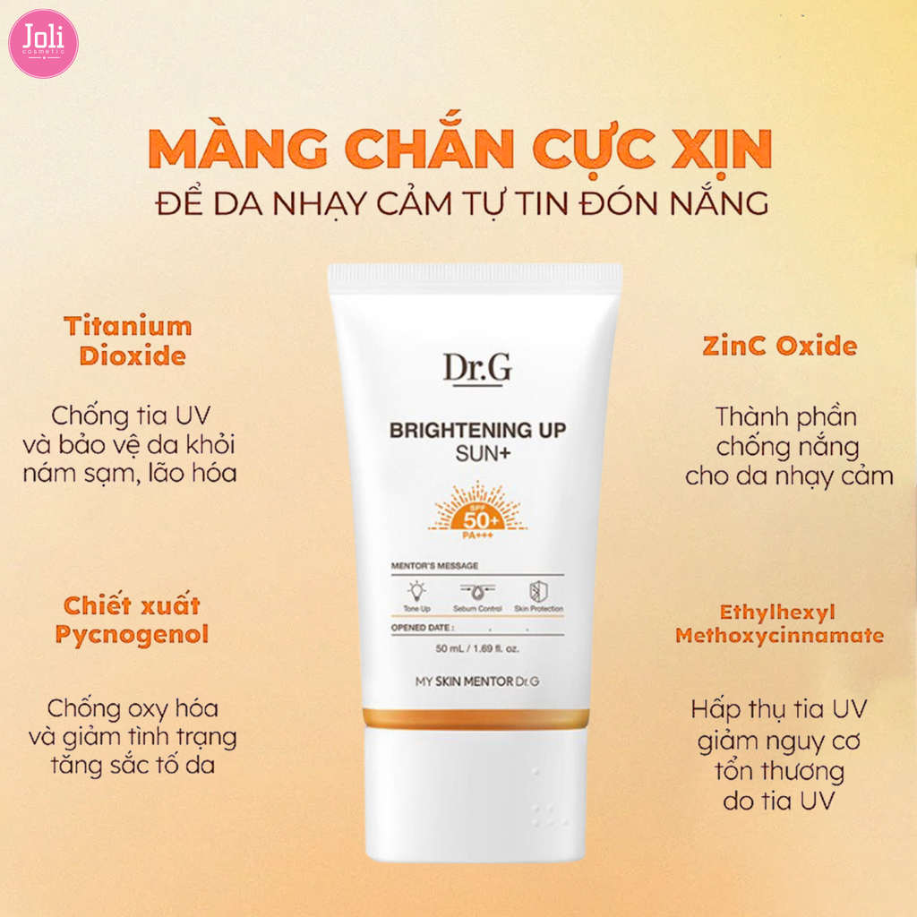 Kem Chống Nắng Dưỡng Sáng Da Dr.G Brightening Up Sun+ SPF50+ PA+++