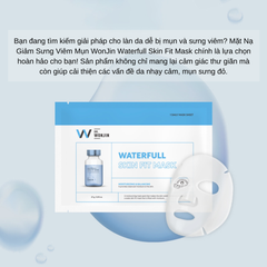 Mặt Nạ Giúp Giảm Sưng Viêm Mụn WonJin Waterfull Skin Fit Mask 27g