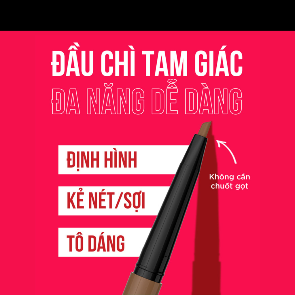 Chì Kẻ Mày Maybelline Lâu Trôi 36H Tattoo Brow Pigmented Pencil