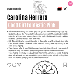 Nước Hoa Nữ Carolina Herrera Good Girl Fantastic Pink EDP 80ml