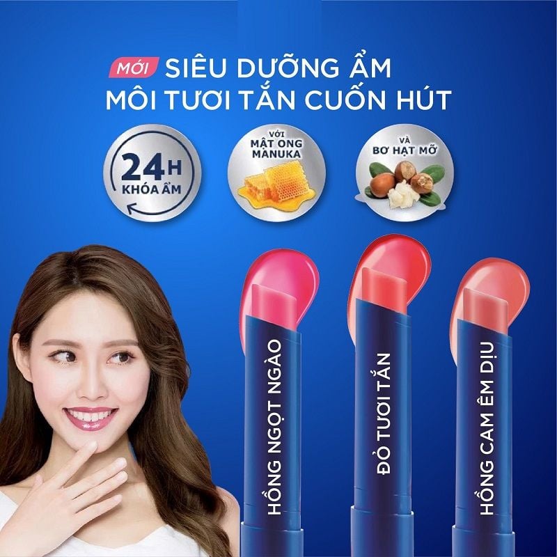 Son Dưỡng Môi Có Màu Vaseline Lip Care 3g