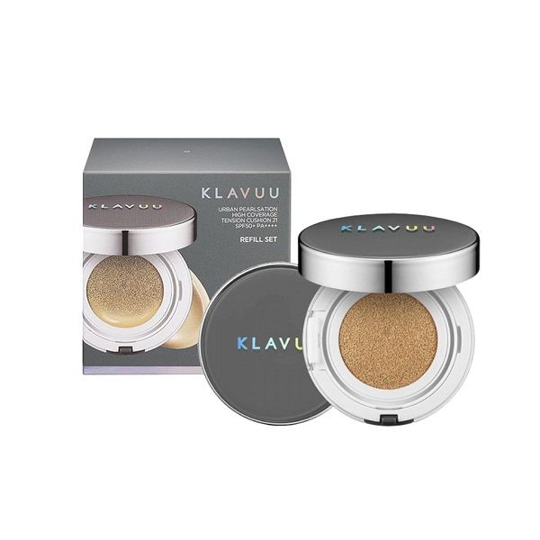 Phấn Nước Klavuu Urban Pearlsation High Coverage Tension Cushion SPF50+ PA++++(Tặng kèm lõi)