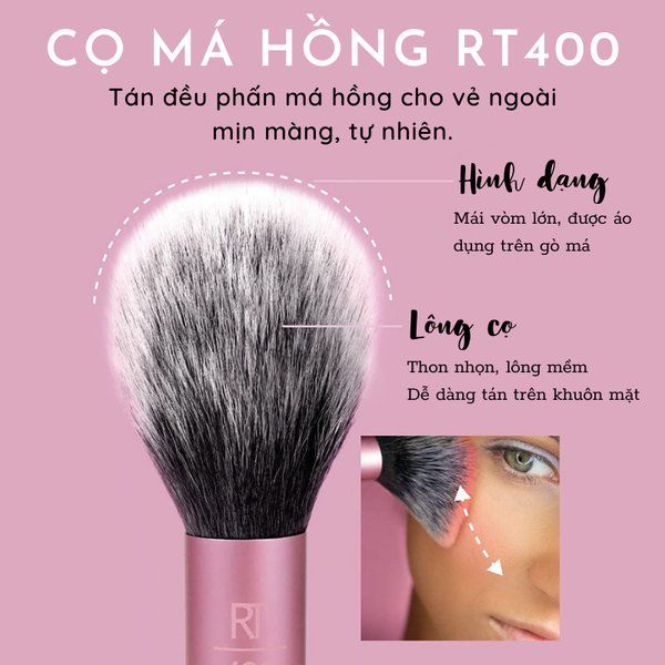 Cọ Má Hồng Real Techniques RT400 Blush Rubor For Blush + Bronzer