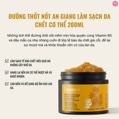 Tẩy Da Chết Body Đường Thốt Nốt An Giang Cocoon Palmyra Palm Sugar Body Polish 200ml