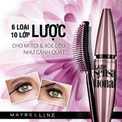 Mascara Làm Dài Và Tơi Mi Maybelline Lash Sensational Waterproof Mascara 10ml