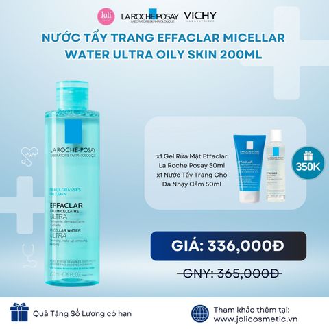 Nước Tẩy Trang Cho Da Dầu Mụn La Roche-Posay Effaclar Eau Micellaire Ultra