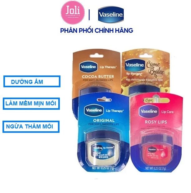 Sáp Dưỡng Môi Cấp Ẩm Mềm Mịn Chống Khô Và Nứt Nẻ Vaseline Lip Care 7g