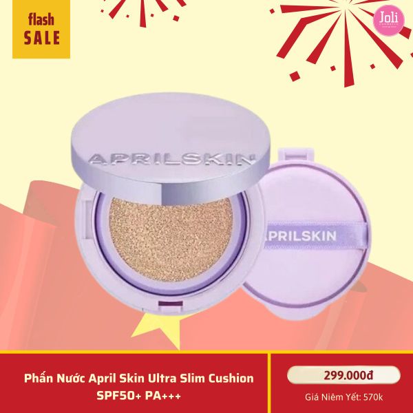 Phấn Nước April Skin Ultra Slim Cushion SPF50+ PA+++