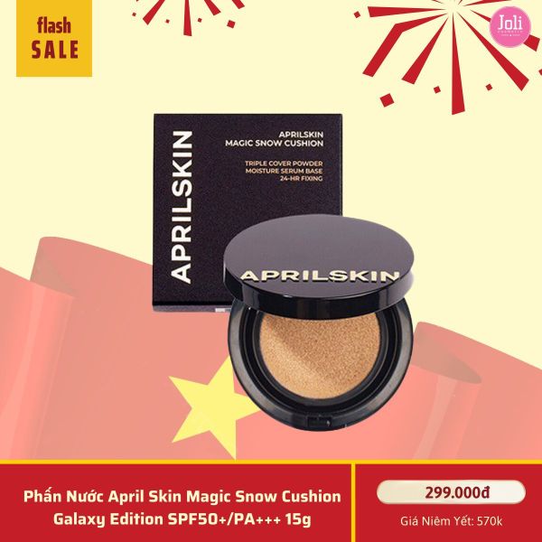 Phấn Nước April Skin Magic Snow Cushion Galaxy Edition SPF50+/PA+++ 15g